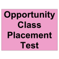 Opportunity Class Placement Test
